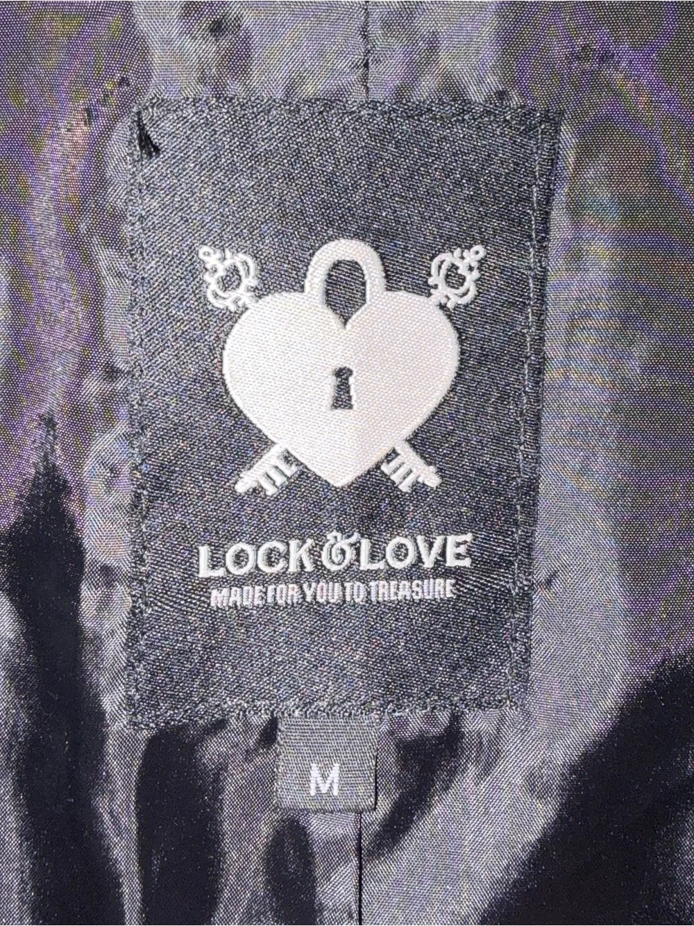 Lock & Love Faux Leather Jacket Size Medium NWT